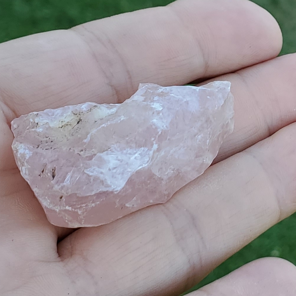 #6 lot Raw Rose Quartz Crystal